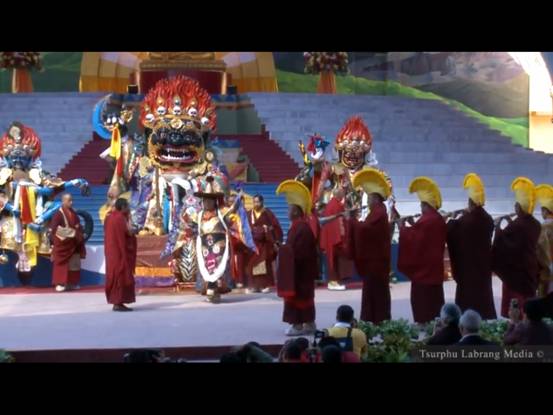 大寶法王噶瑪巴首次於印度的金剛舞1.jpg