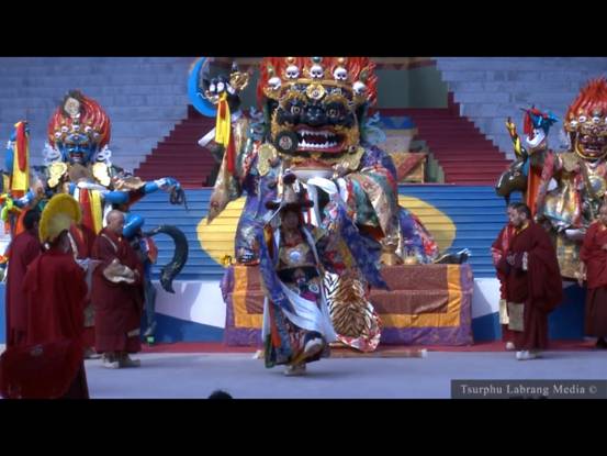 大寶法王噶瑪巴首次於印度的金剛舞0.jpg