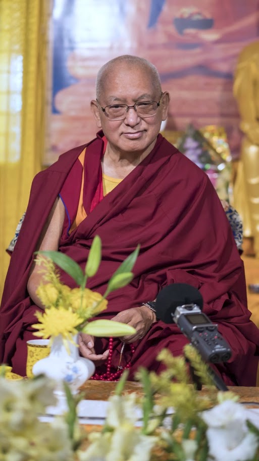 Rinpoche at Maitreya School - Bodhgaya, India.jpg